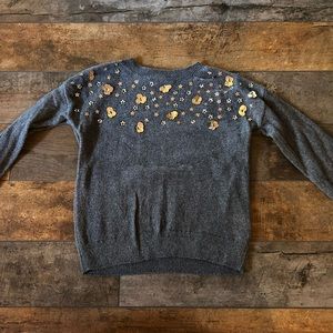 Gap Kids Grey Embellished Sweater